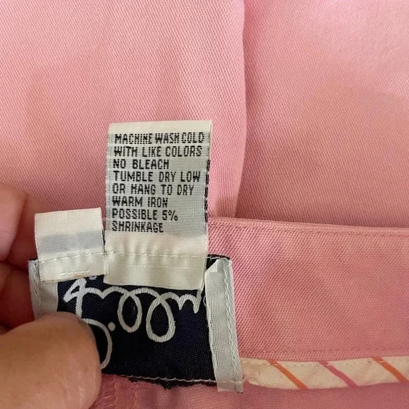 Lilly Pulitzer pink cropped trouser flat front pants Size 8 - Picture 5 of 5